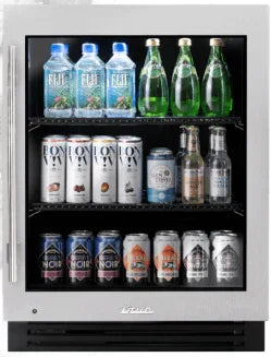 True-residential TURADA-24-RS | Undercounter Refrigerator Overlay Panel Ready 2 Black Shelves | Outdoor