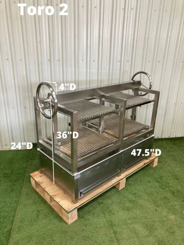 Charcoal Chariots TORO2 | Argentine-Style Open Fire Grill