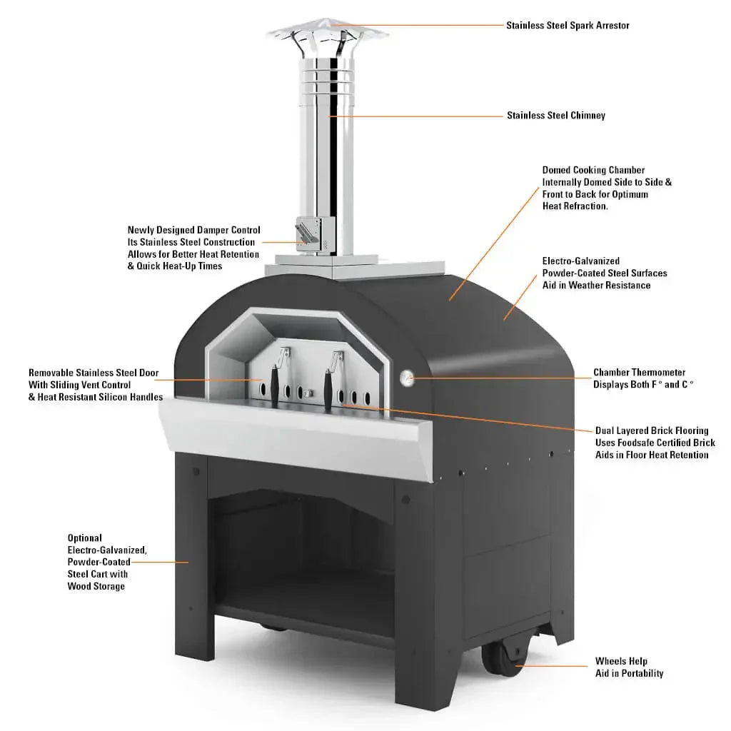 Fontana FFVUL-A | Vulcano Commercial Wood-Fired Oven