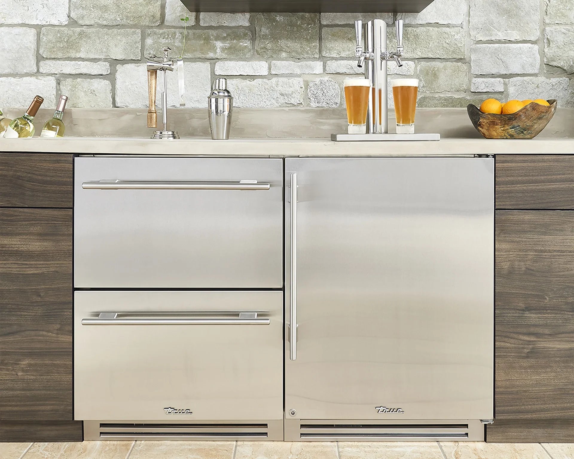 True-residential TUF-24-D | Undercounter Freezer Drawers | Solid Stainless Steel Drawers