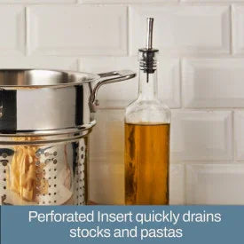 All-clad E414S664 | 3-Piece Stainless Steel Pasta Pot Set