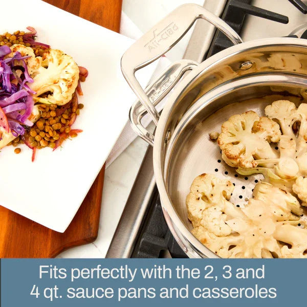 All-clad 59915 | All-Purpose Steamer | Compatible with Select Saucepan and Casserole Sizes