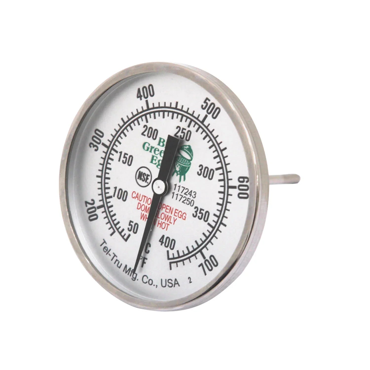 Big Green Egg 117236 | Stainless Steel Temperature Gauge | 3 Inch Dial