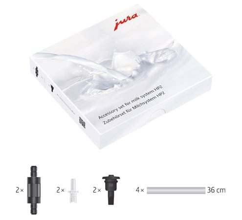 JURA Accessories Set - Milk System Parts Kit: 5 Connectors and 4 Hoses | 24116 HP2