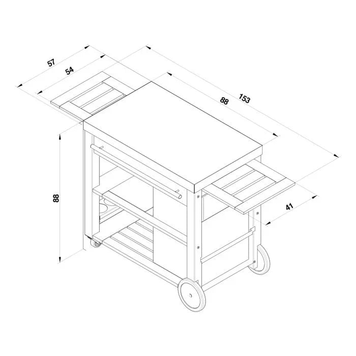 ENO CMV0900 | Mobilot Wood Cart