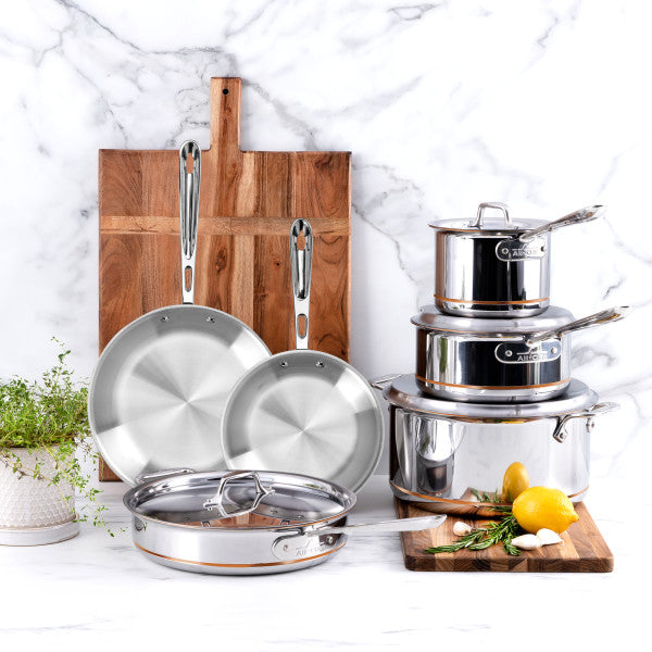 Liquid Core Cookware All-clad 600822-K | Copper Core 10-Piece Cookware Set, Durable Performance