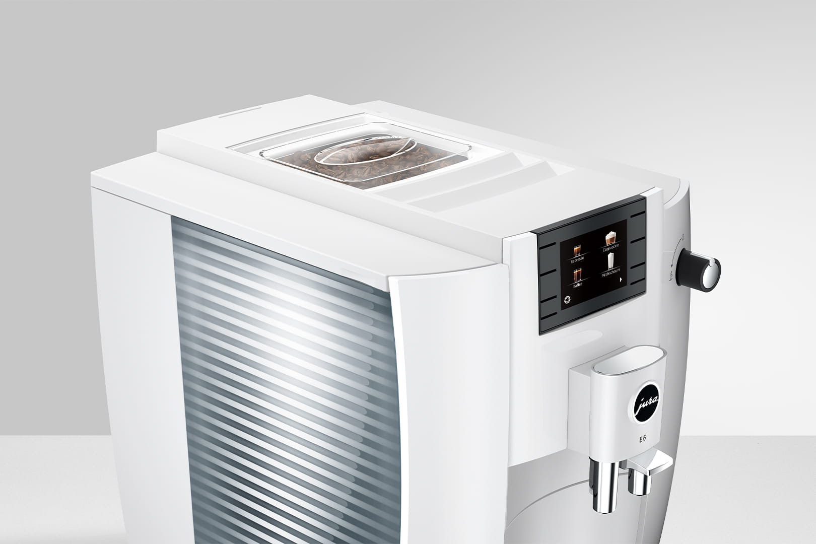 Jura E6 - Piano White (NAC) | 15559 | Espresso Machine with Intelligent Water System and 11 Specialties
