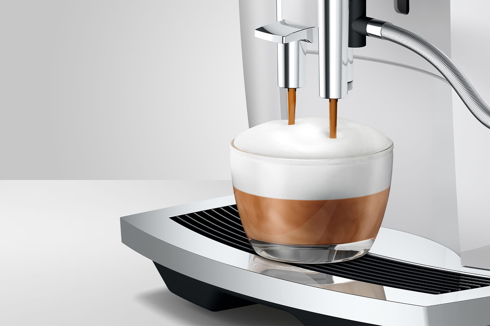 Jura E6 - Piano White (NAC) | 15559 | Espresso Machine with Intelligent Water System and 11 Specialties