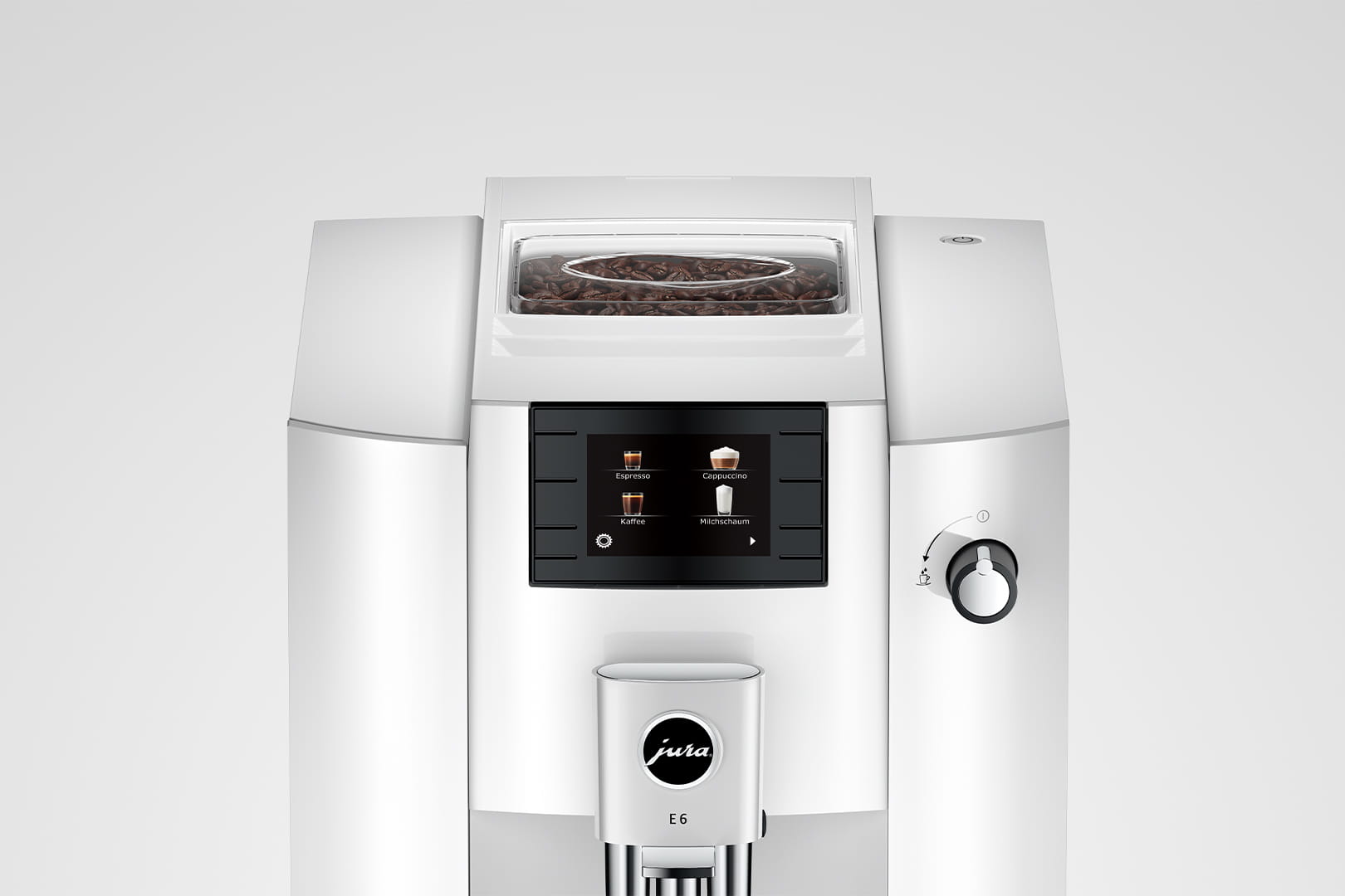 Jura E6 - Piano White (NAC) | 15559 | Espresso Machine with Intelligent Water System and 11 Specialties