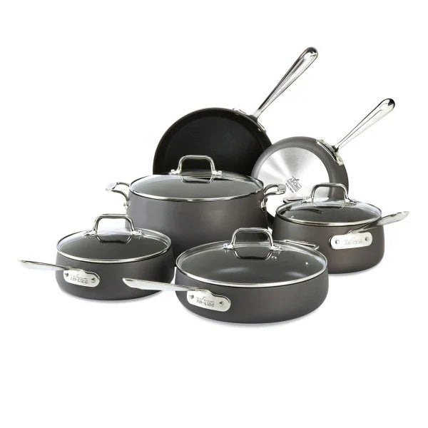 All-clad E113SC64 | HA1 Hard Anodized Nonstick 10-Piece Cookware Set