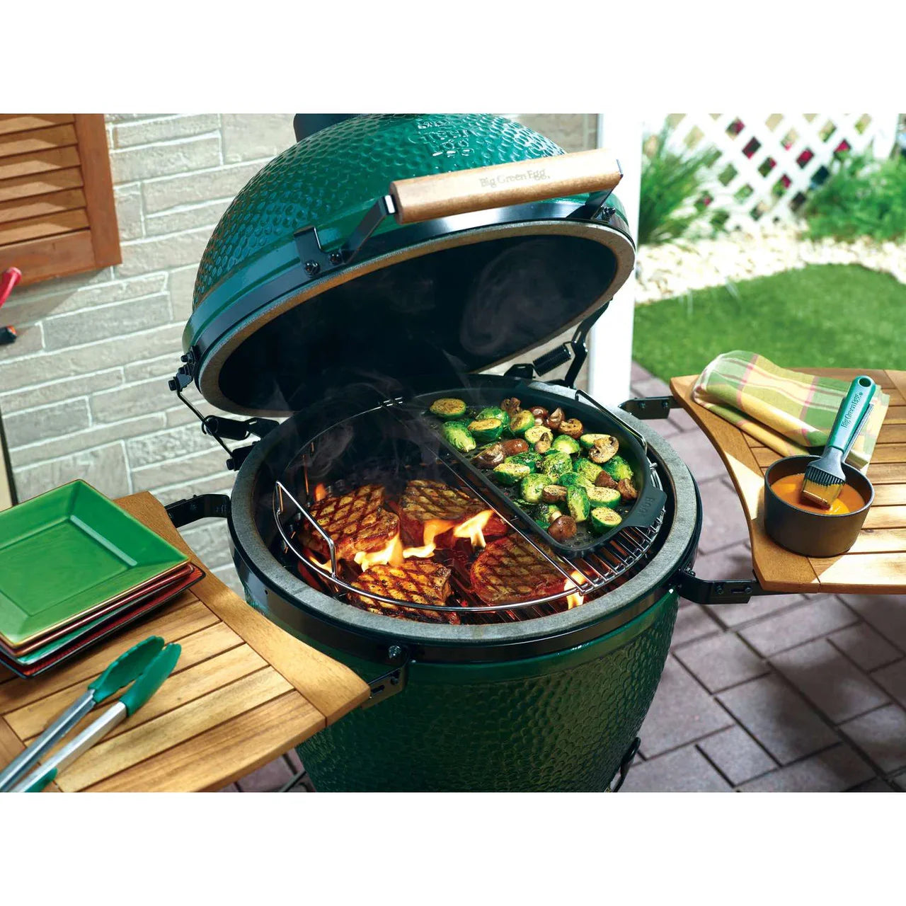 Big Green Egg 120731 | Stainless Steel Half Moon Grid
