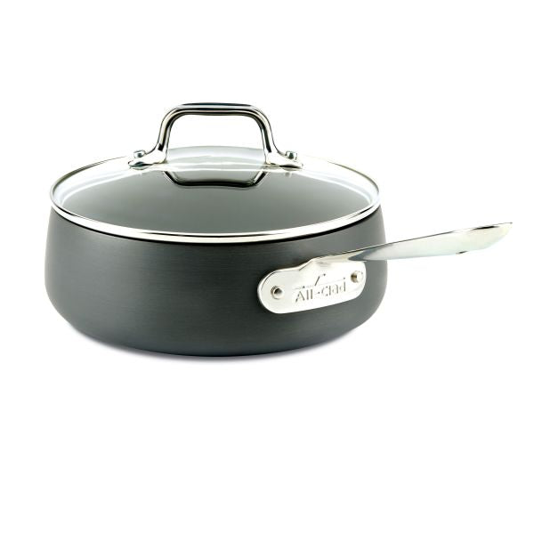 All-Clad HA1 Hard Adonized Nonstick Cookware 2.5qt Sauce Pan w/Lid | E1132664