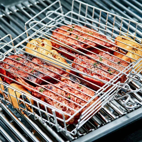 Broil King 65070 | Adjustable Grill Basket | Stainless Steel Cookware