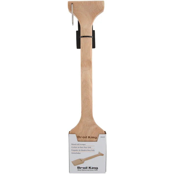 Broil King 65335 | Wood BBQ Grill Scraper | Heavy-duty Cleaning Tool