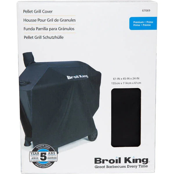 Broil King 67069 | Premium Grill Cover for Regal Pellet 500 and Charcoal Offset 500