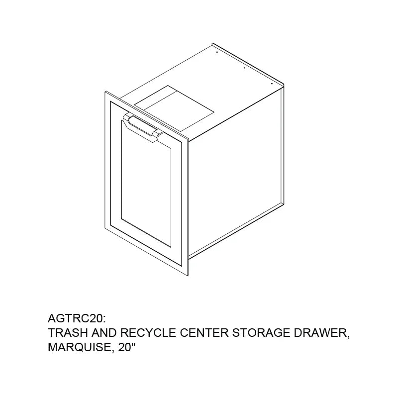 Hestan AGTRC20 | Trash Storage/Recycle Drawer