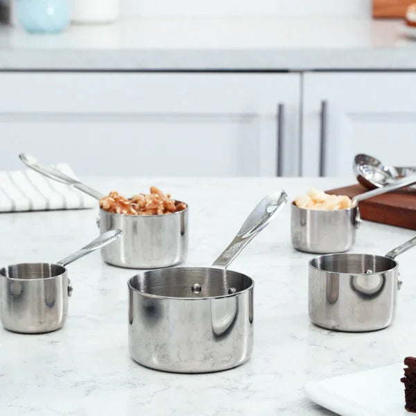 All-Clad K162S564 | 5-Piece Stainless Steel Measuring Cup Set