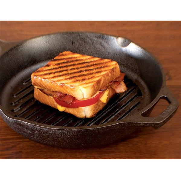 Lodge 10.25" Seasoned Cast Iron Grill Pan | L8GP3