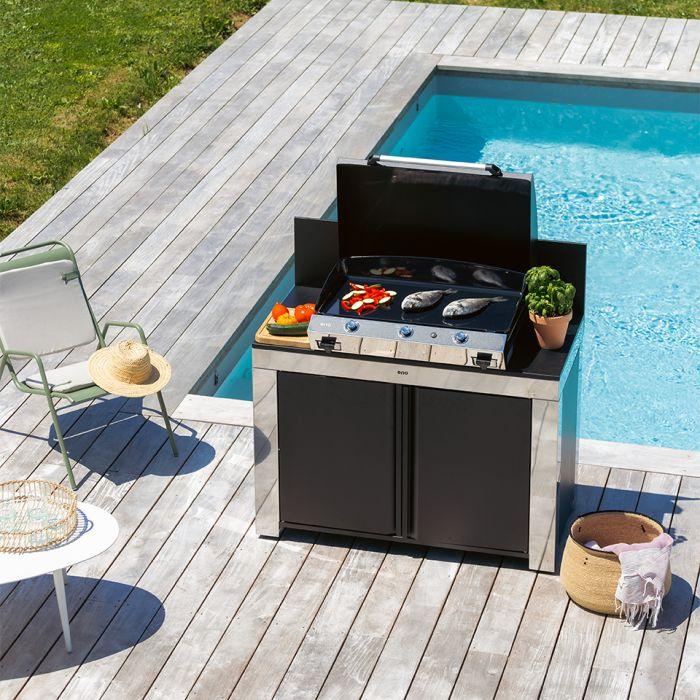 Eno MAP12070 | Félix Cart | Cargo Gray or Stainless and Black Finish