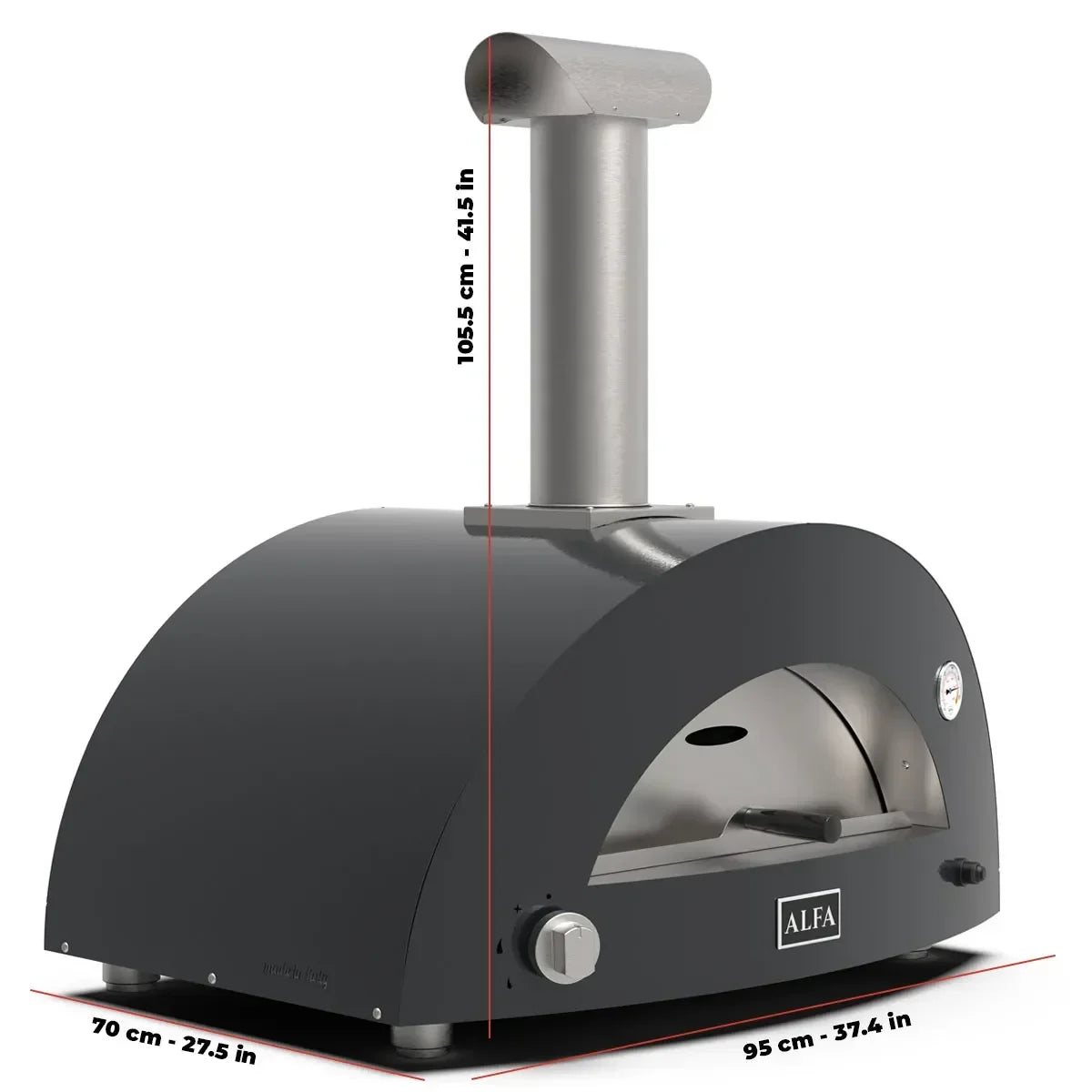 Alfa FXMD-2P-LGIA | Moderno 2 Pizze Wood Oven