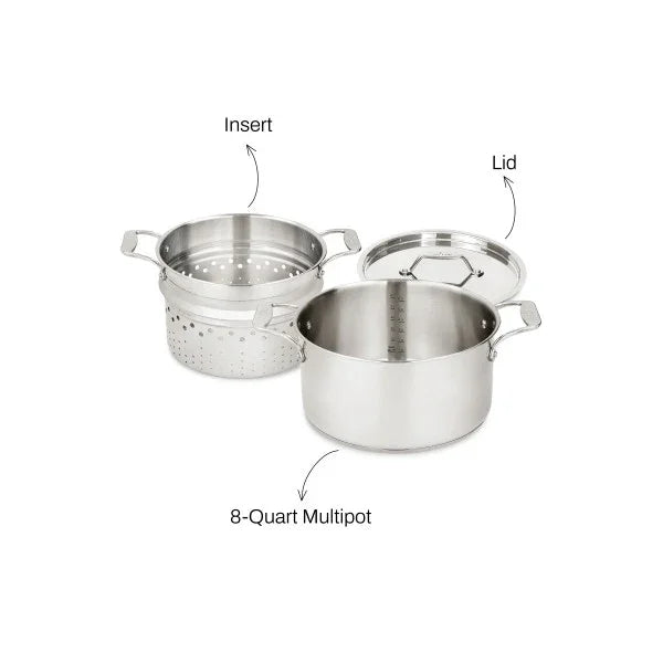 All-Clad E743S264 | Simply Strain 8-Quart Multipot