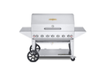 Crown Verity CV-MCB-48PRO-NG Professional Series, Mobile Outdoor Charbroiler, 48 in  Grill Package, natural g