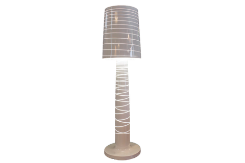 LADY JANE LAMP WHITE Lady Jane Lamp, floor lamp, indoor/outdoor use, (2) color scored, neutral wi