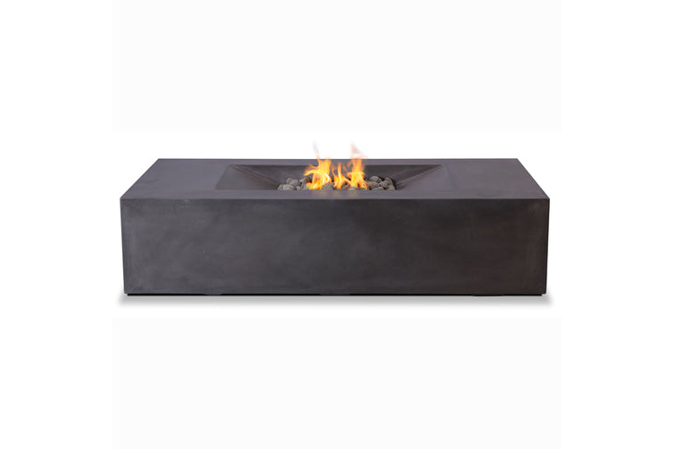 MODERNE FIRE TABLE Moderne Fire Table, LP gas, 58 in  x 32 in  x 14 in H, stainless steel burne