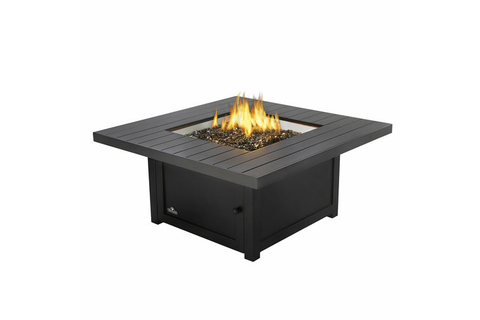 ST TROPEZ SQUARE PATIO FLAME TABLE St. Tropez Patio Flame Table, square, 48 in W x 48 in D x 23 in H, glass emb