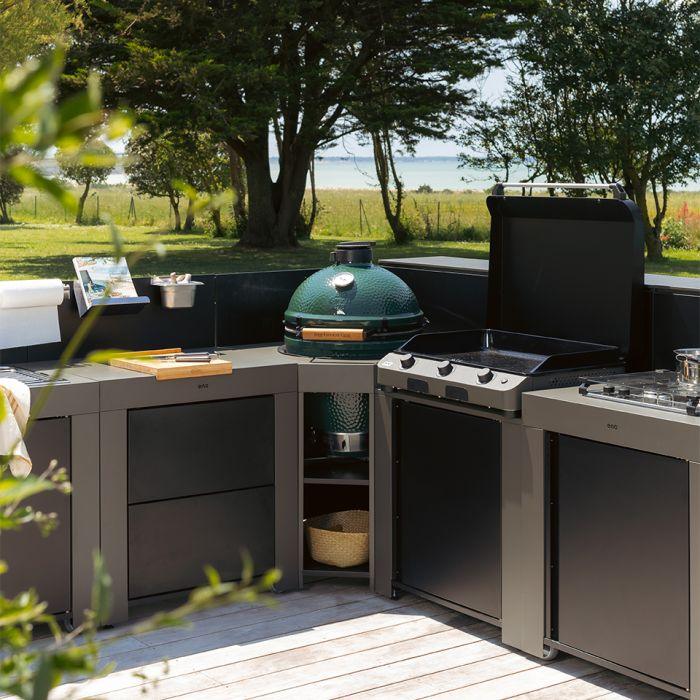 ENO PMOD7009 | Modulo Corner Cabinet with Kamado Grill Recess