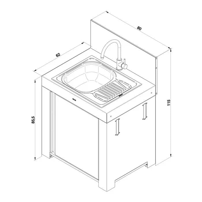 Eno PMOD7012 | Modulo Sink Cabinet
