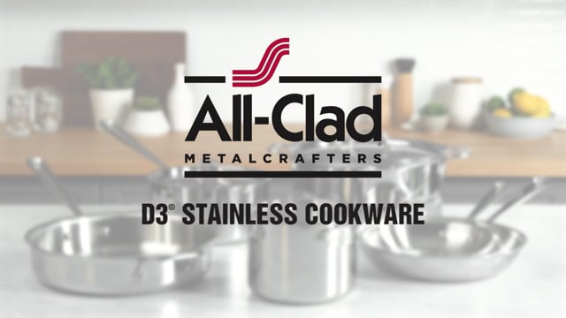 All-clad 41106 | D3 Stainless Fry Pan with Lid 10-Inch
