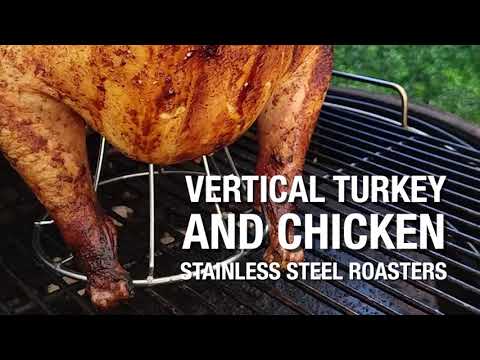 Big Green Egg 117441 | Stainless Vertical Turkey Roaster