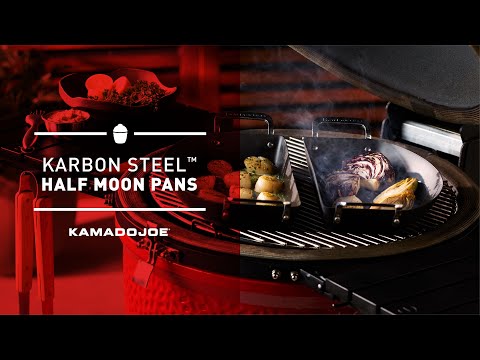 Kamado Joe KJ15124822 | Karbon Steel Half-Moon Pan Set