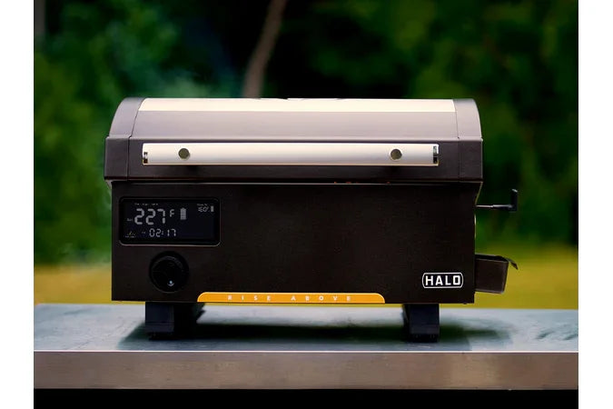 Halo HS-1005-ANA | Prime300 Portable Battery-Powered Countertop Pellet Grill