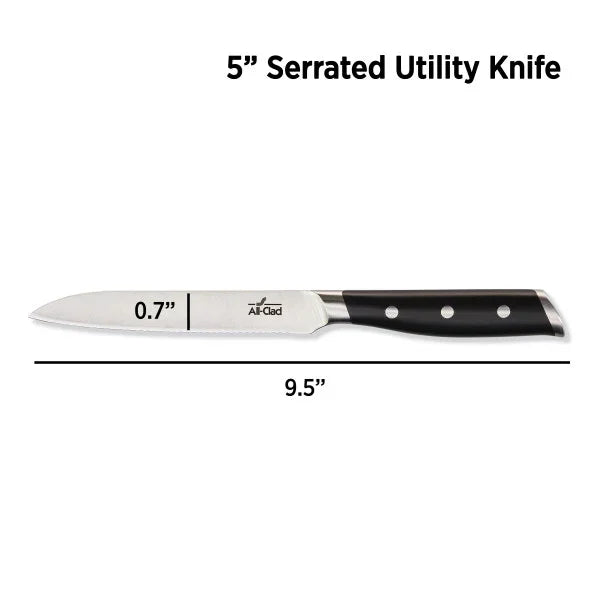 All-clad K2720964 | Forged 5-Inch Serrated Utility Knife