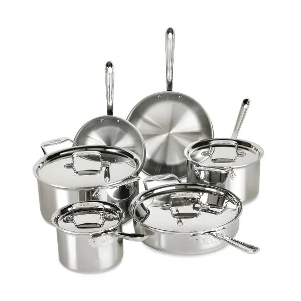 All-Clad SD501010-R | Cookware Set | 10-Piece D5 Stainless Steel