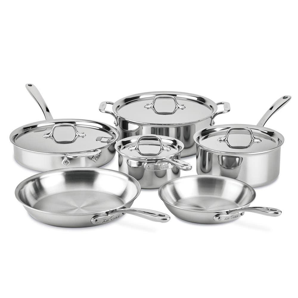 All-clad 401488LCAR | D3 Everyday 10-Piece Cookware Set