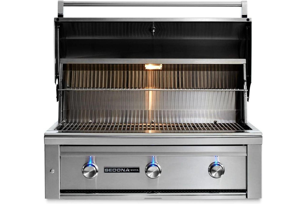 Sedona L600PS-LP L600 36"Built In Grill with 1 ProSear1 Burner, 2 SS Tube Burner