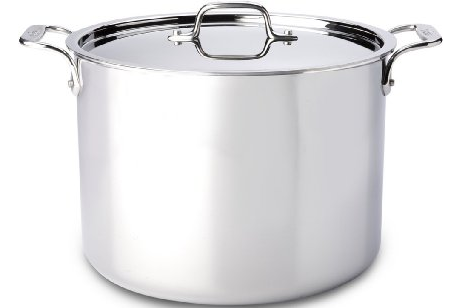 All-Clad   4508 STOCKPOT/LID (8QT11.3x5.5") STAINLESS STEEL B12 (LID: 3910RL)