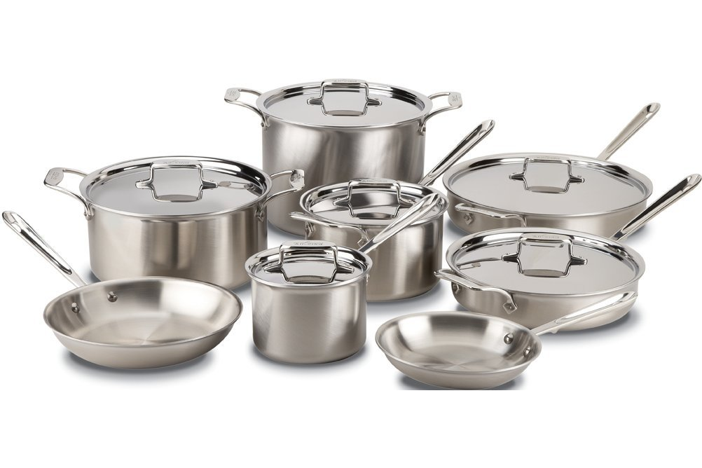 All-Clad   401716 14 PIECE SET STAINLESS STEEL   B12 (LIDIncl)