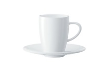 Jura 66499 White Coffee Cups/Saucers Gift Box - Set of 2