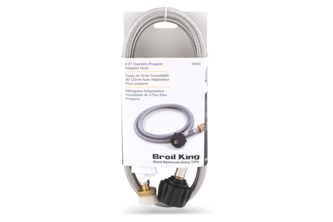 Broil King 68004 HOSE - 4' ADAPTER - SS BRAID