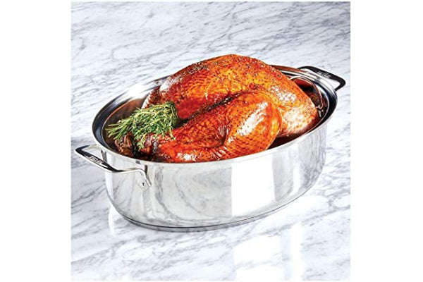 All-Clad E7879964 Covered Oval Roaster