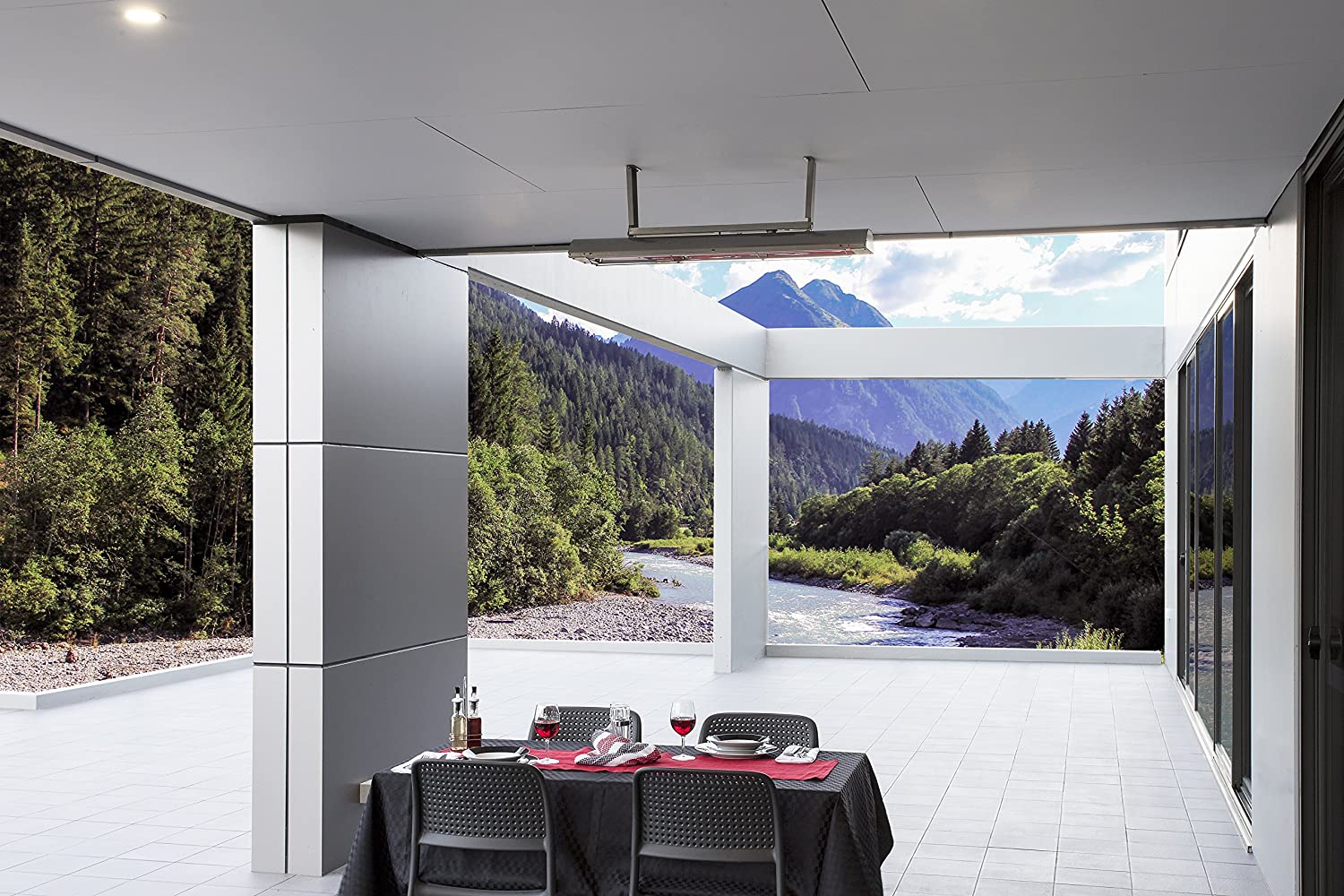 BROMIC Cobalt Electric Silver Heater