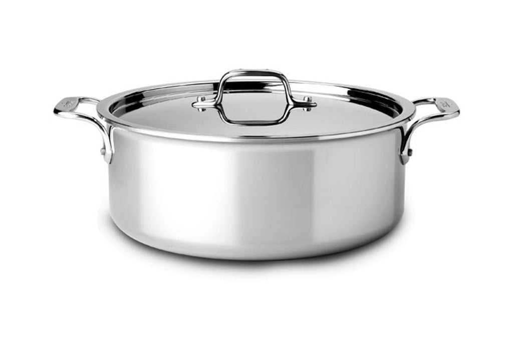 All-Clad 4506 6qt Steel Stock Pot with Lid, 3-ply Bonded Cookware