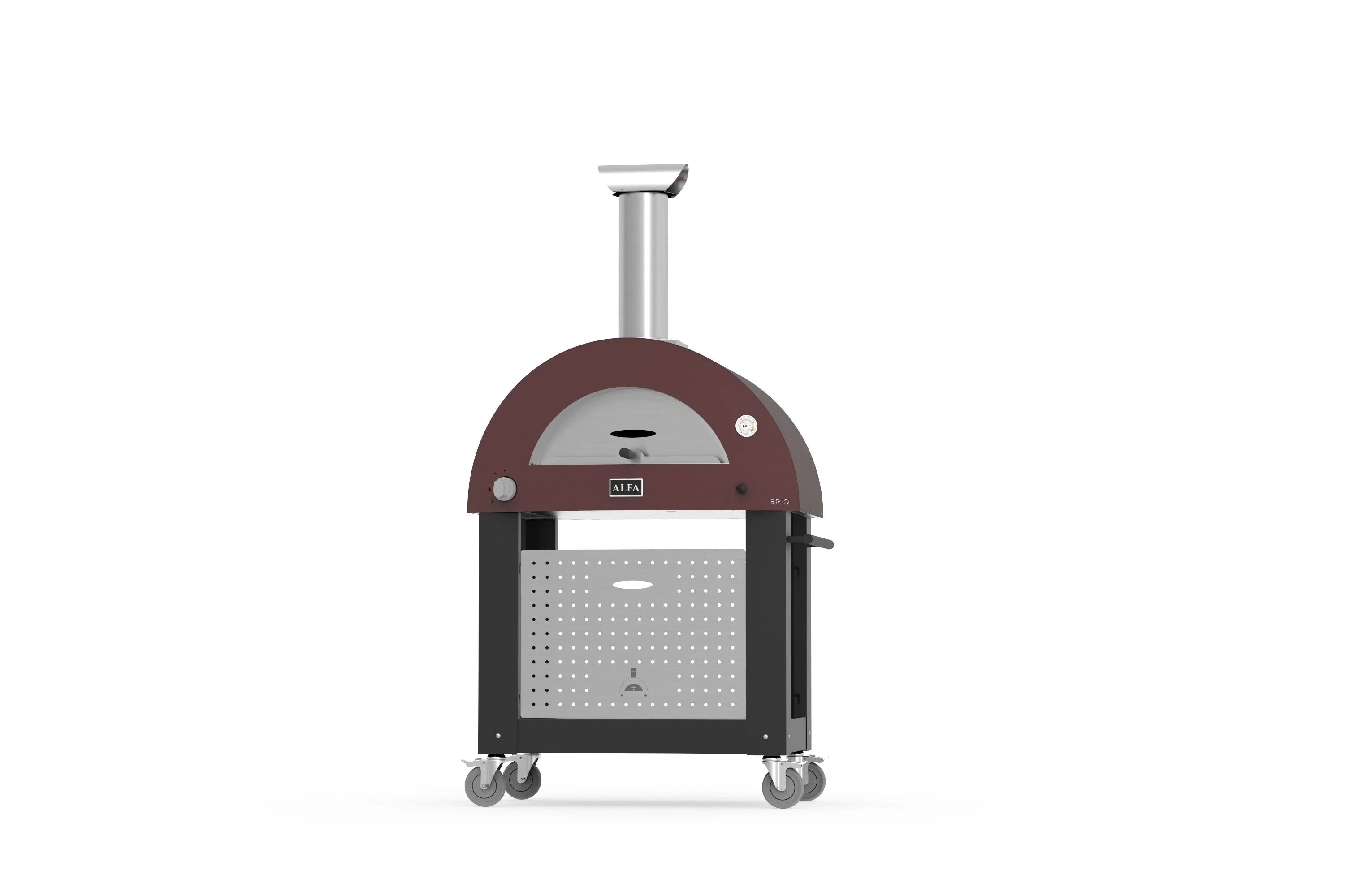 Alfa FXBRIO-GROA-U | BRIO GAS ANTIQUE RED - TOP Pizza Oven