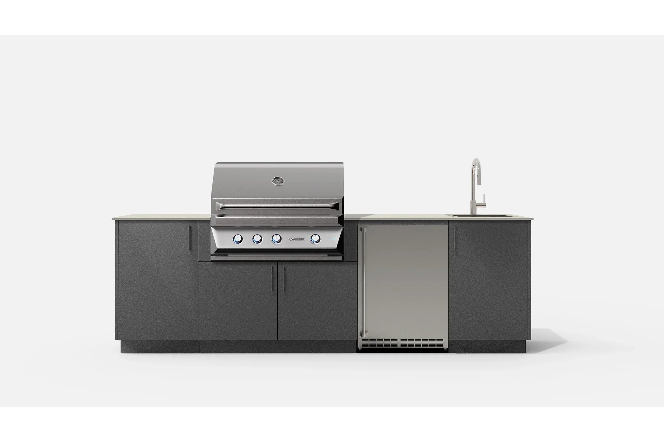 Urban bonfire COVE36-A | Outdoor Kitchen with Drawer and Recycling Module
