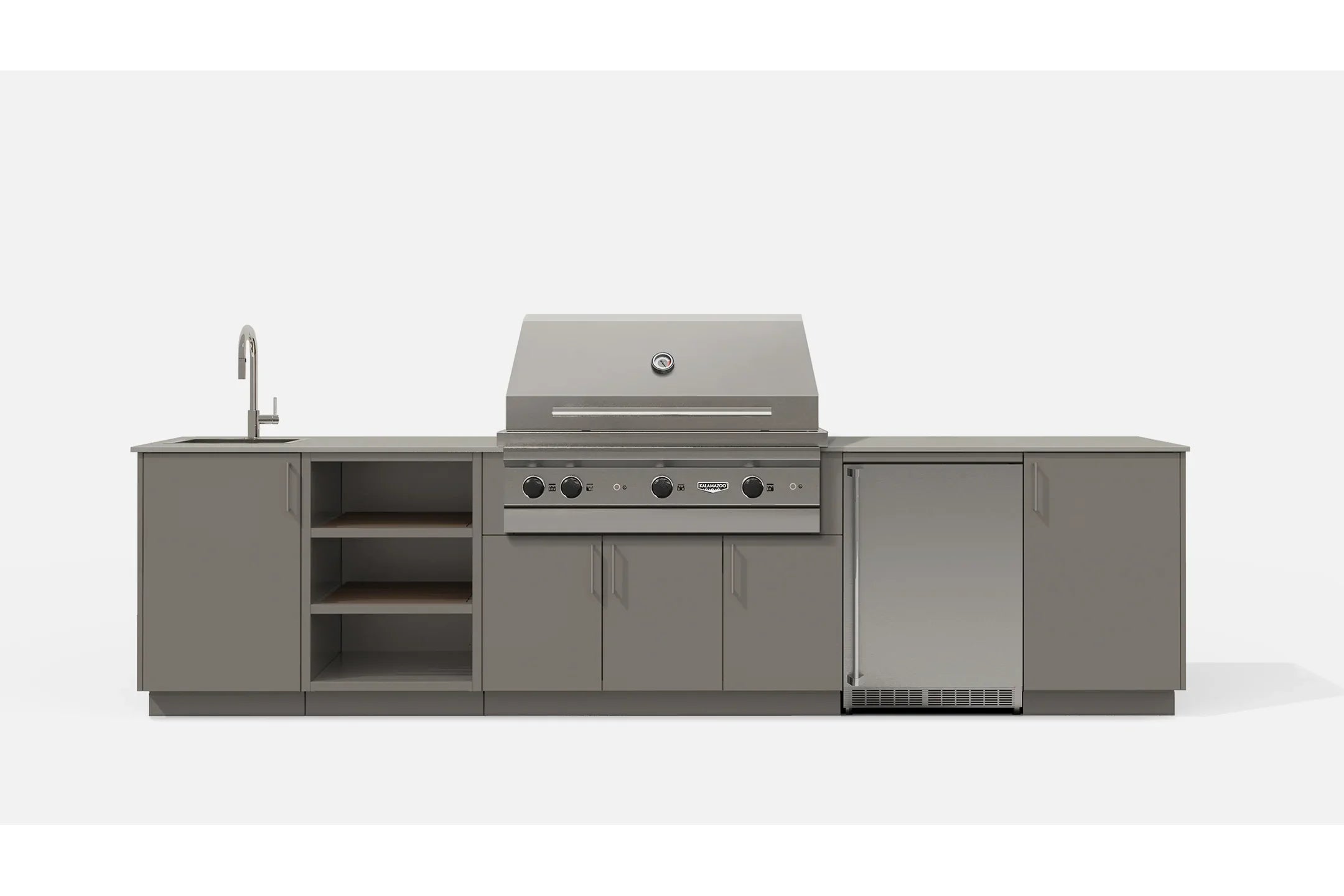 Urban bonfire ECLIPSE42-C | ECLIPSE42 Outdoor Kitchen Layout | Aluminum Construction