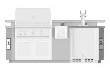 Hestan GES08 | Outdoor Living Suite with Side Burner